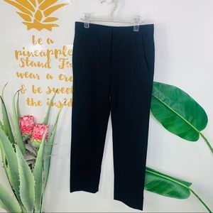 DIANE von FURSTENBERG Black Straight Trouser Pants Size 0